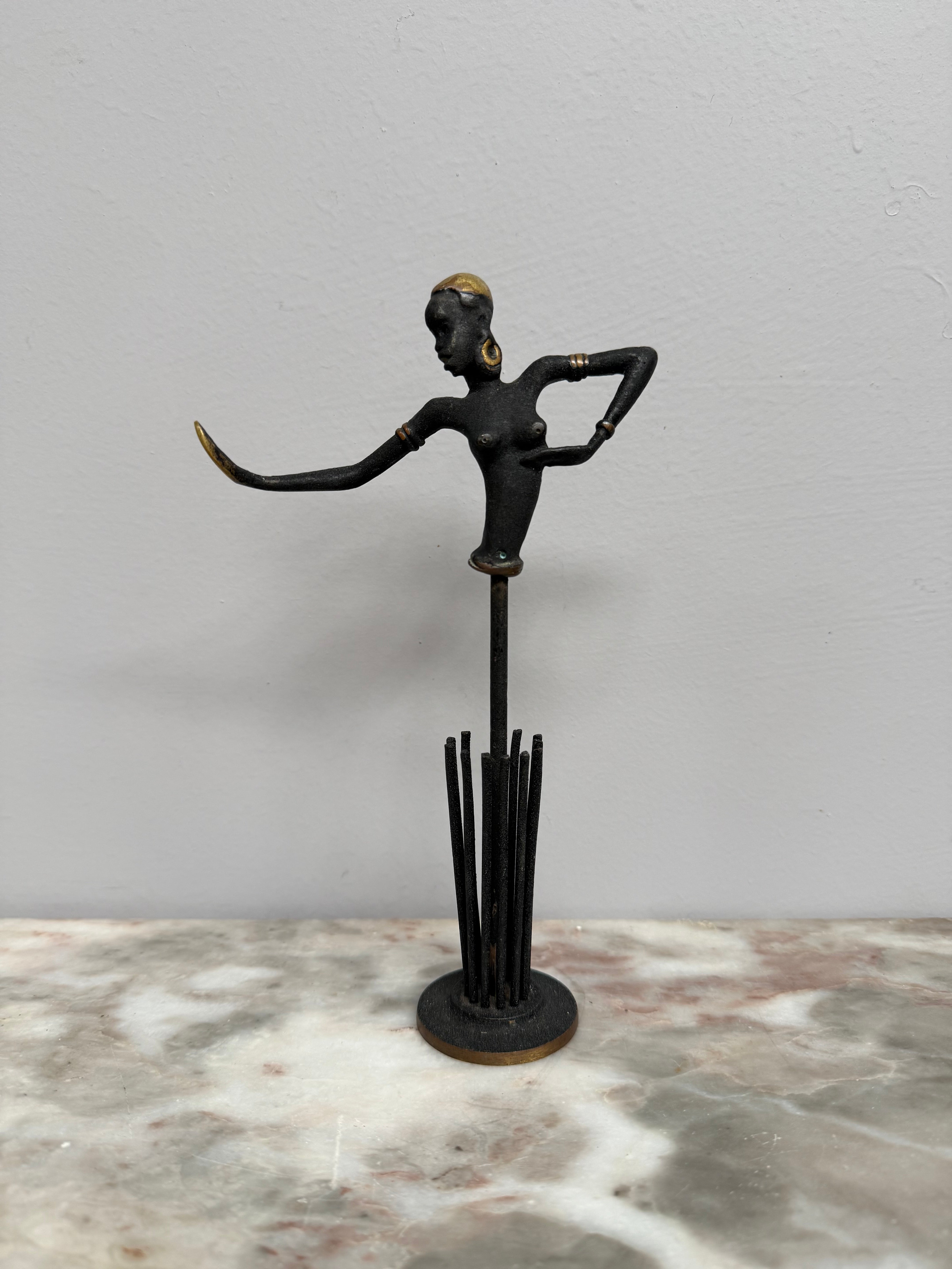 Signed Paris Art Bronze Napkin Holder | Antique & Vintage | Moonee Ponds Antiques | Australia Wide Delivery