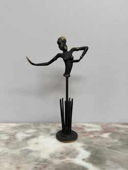 Signed Paris Art Bronze Napkin Holder