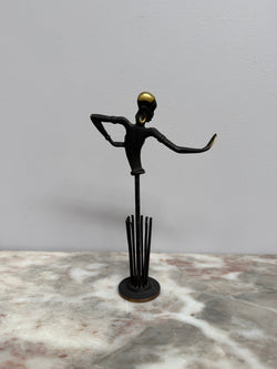 Signed Paris Art Bronze Napkin Holder