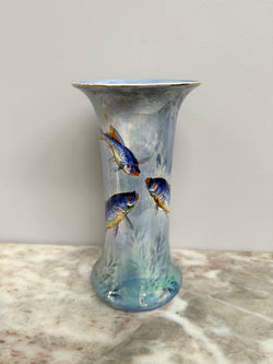 Burleigh Ware Lustre Fish Decorated Vase