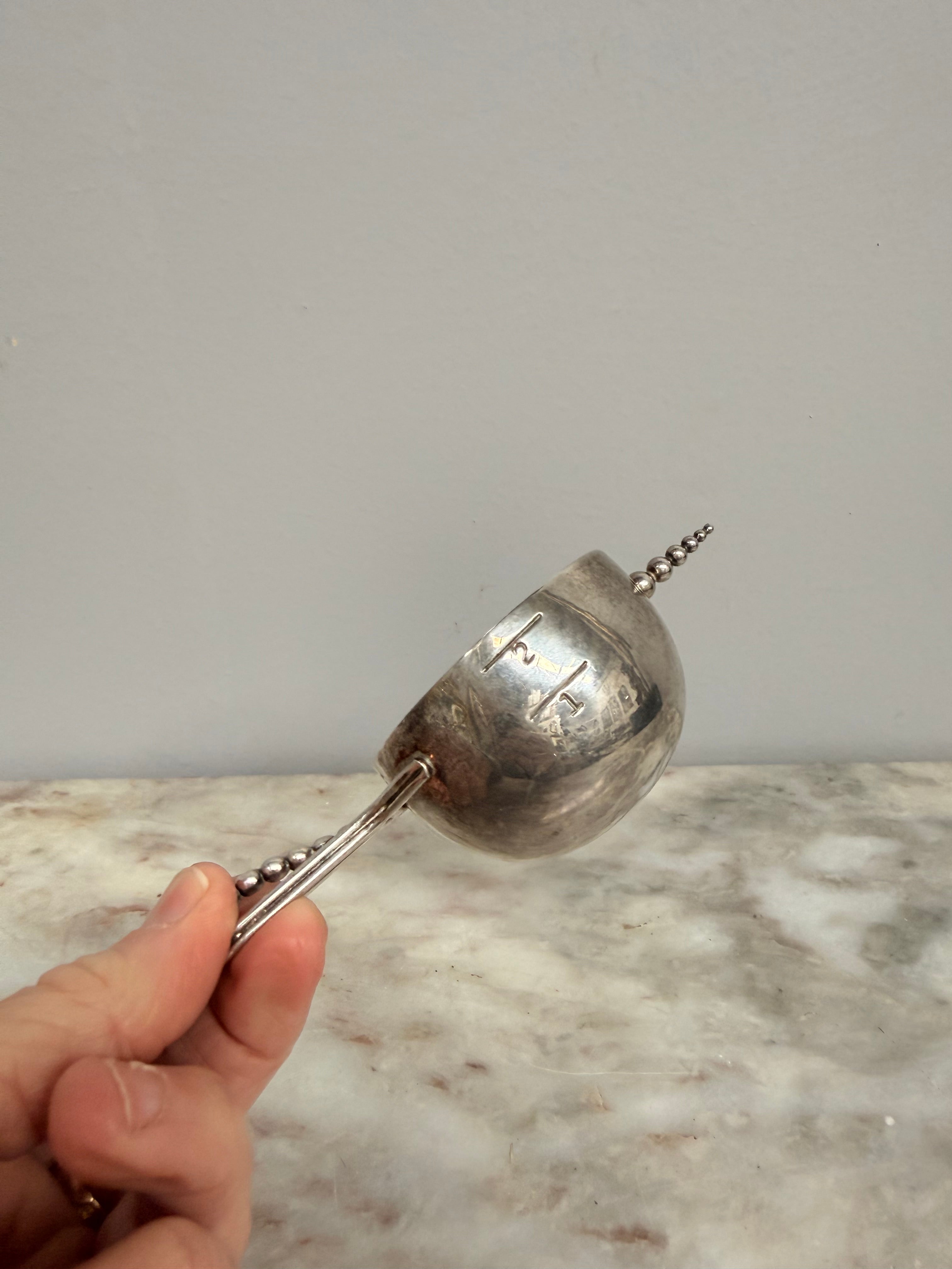 Vintage Napier Silver Plated Jigger 1/2 Ounces C1930's | Antique & Vintage | Moonee Ponds Antiques | Australia Wide Delivery