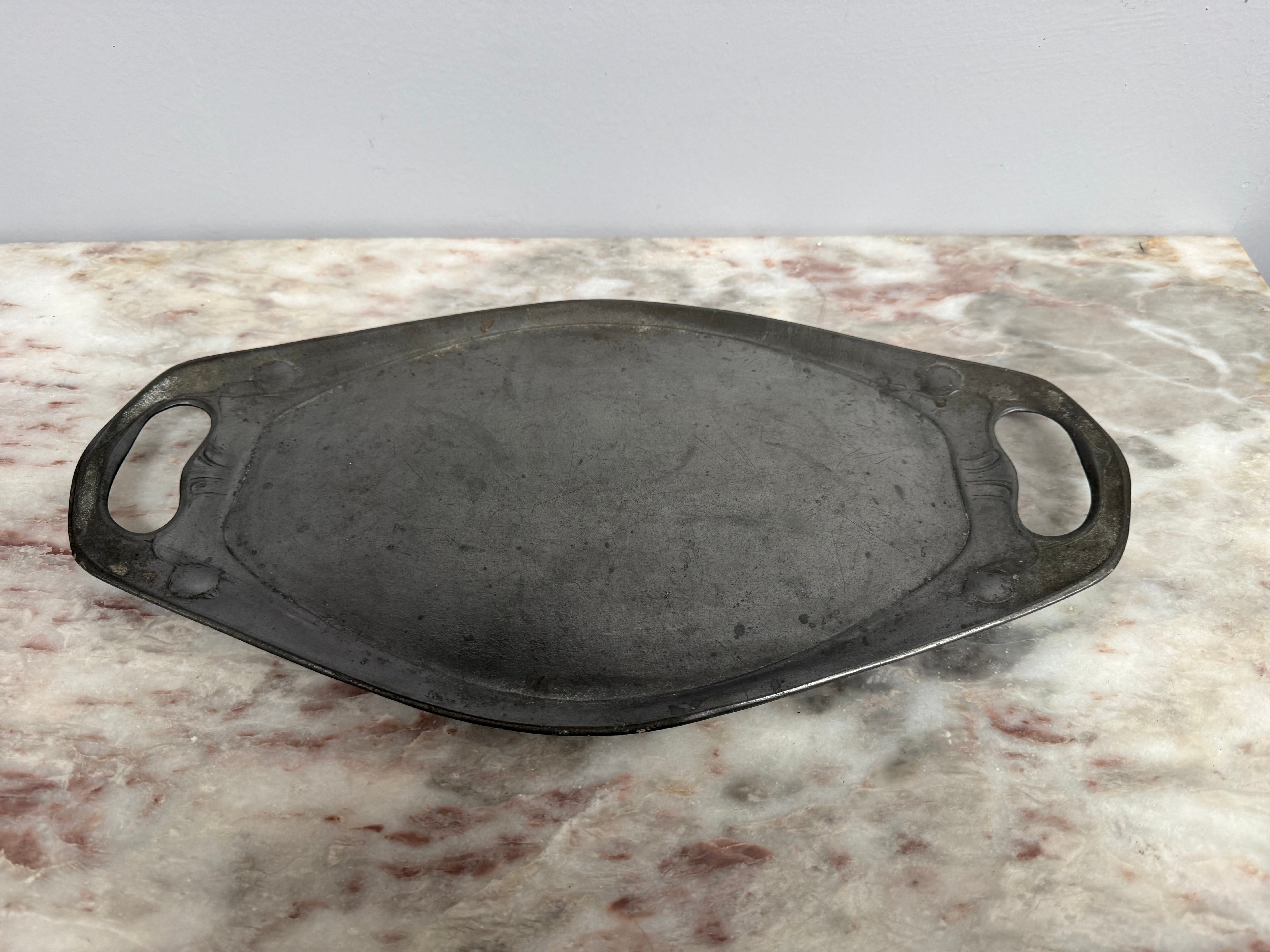 Antique Art Nouveau Stamped Pewter Tray | Antique & Vintage | Moonee Ponds Antiques | Australia Wide Delivery
