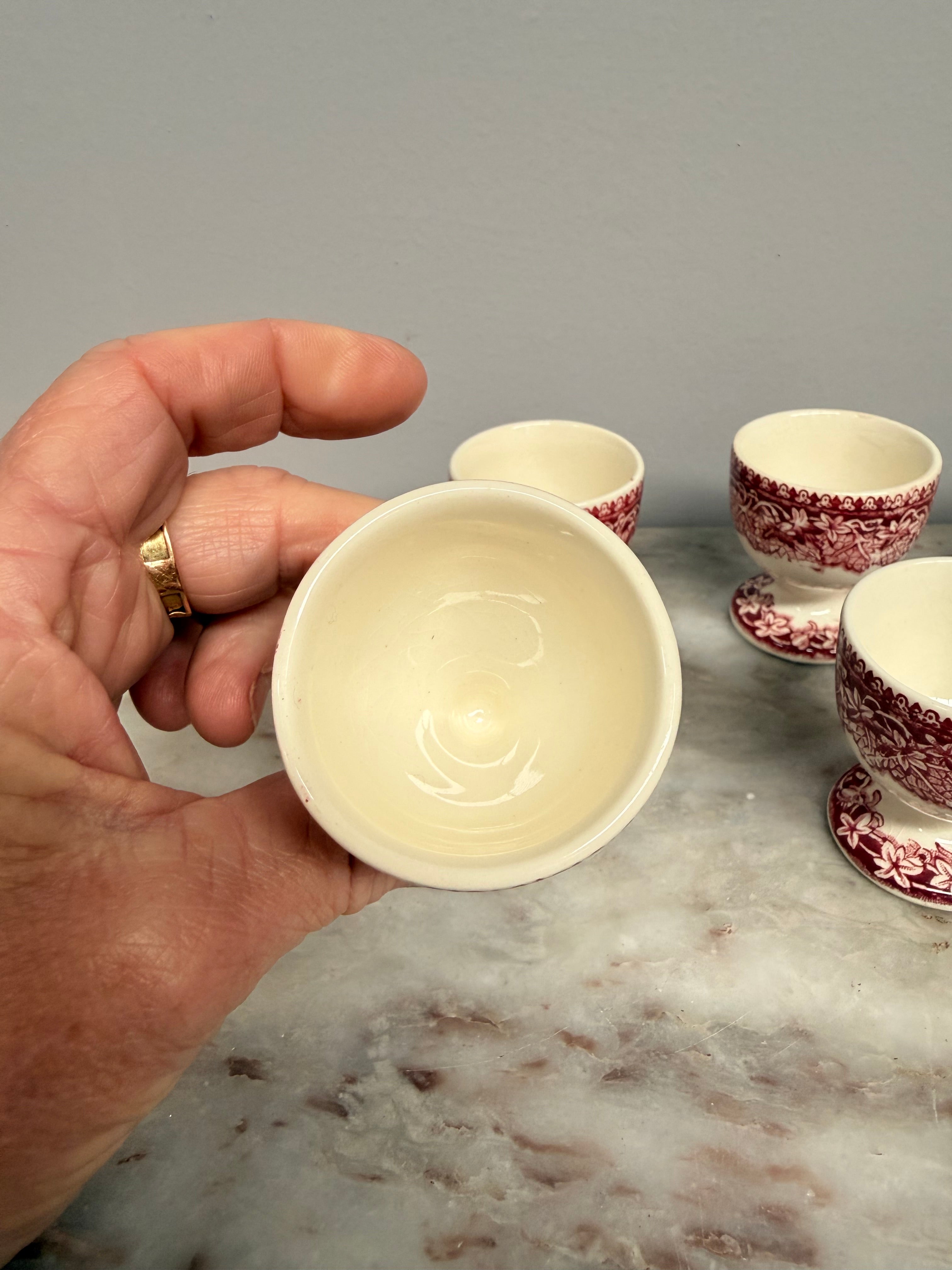 Rare Vintage Set of Six Masons Vista England Egg Cups | Antique & Vintage | Moonee Ponds Antiques | Australia Wide Delivery
