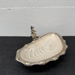 Vintage Silver Plated Kangaroo Shell Shaped Dish