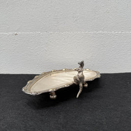 Vintage Silver Plated Kangaroo Shell Shaped Dish