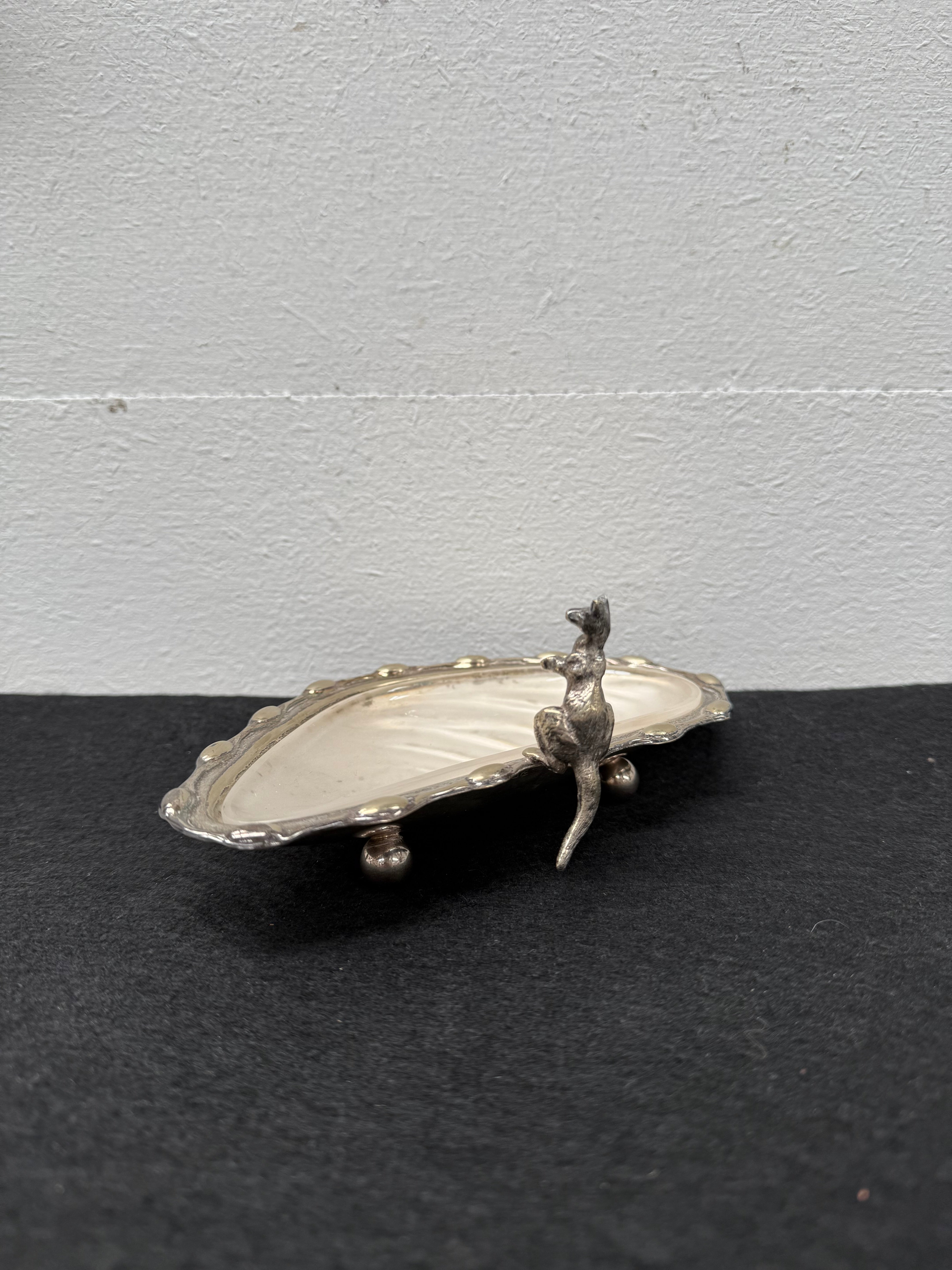 Vintage Silver Plated Kangaroo Shell Shaped Dish | Antique & Vintage | Moonee Ponds Antiques | Australia Wide