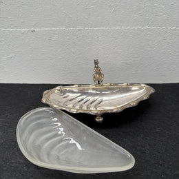Vintage Silver Plated Kangaroo Shell Shaped Dish