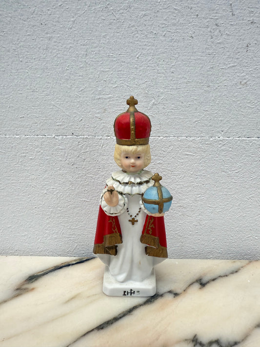 Vintage Infant Jesus of Prague Statue