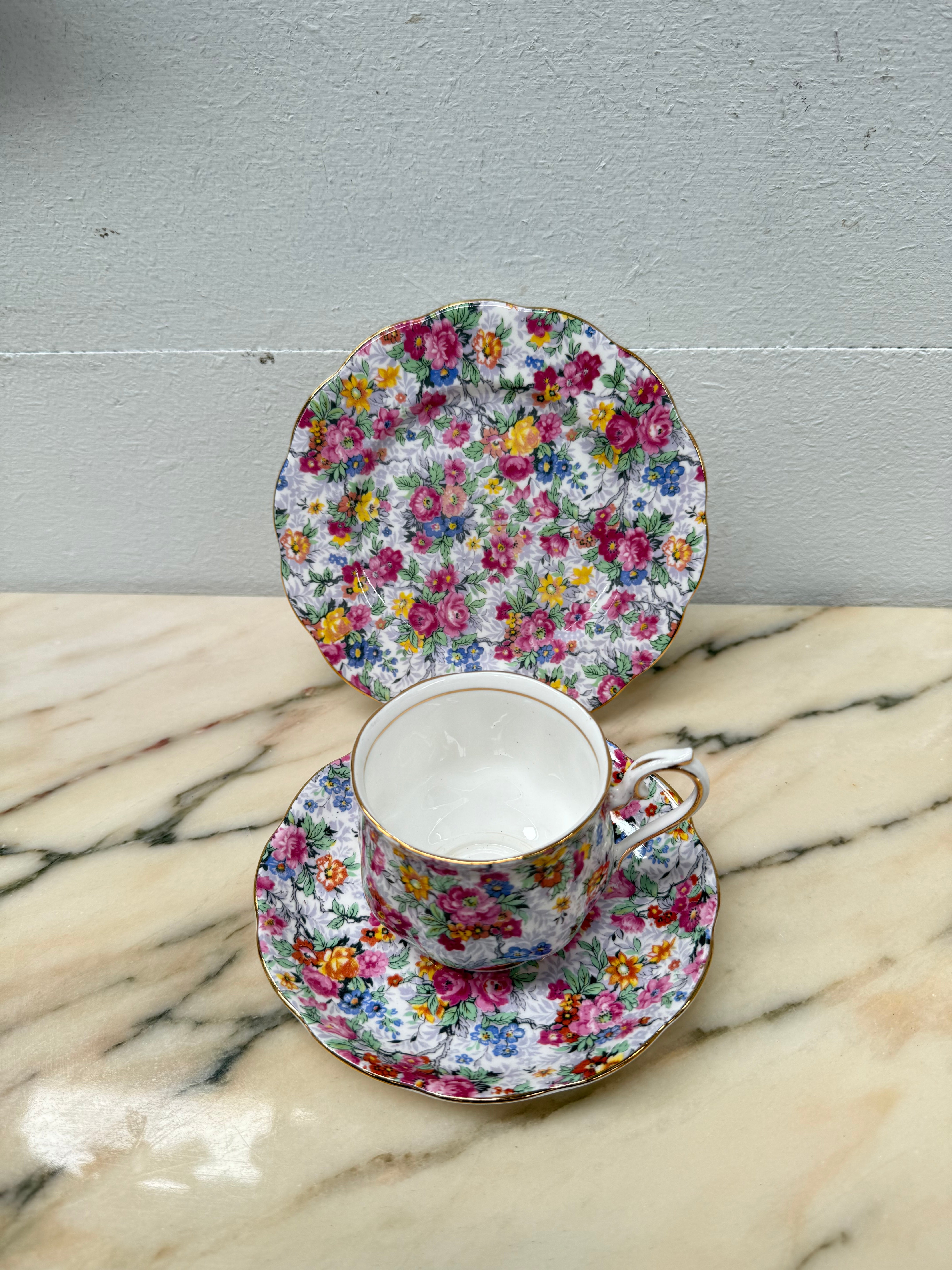 Royal Albert Floral Trio | Antique & Vintage | Moonee Ponds Antiques | Australia Wide Delivery