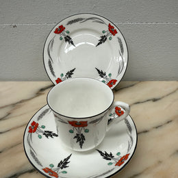 Shelley Red Poppy Trio