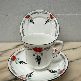 Shelley Red Poppy Trio