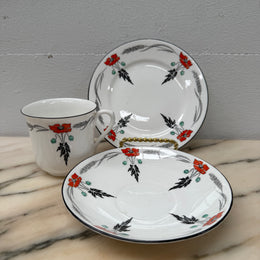 Shelley Red Poppy Trio