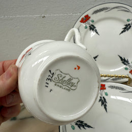 Shelley Red Poppy Trio