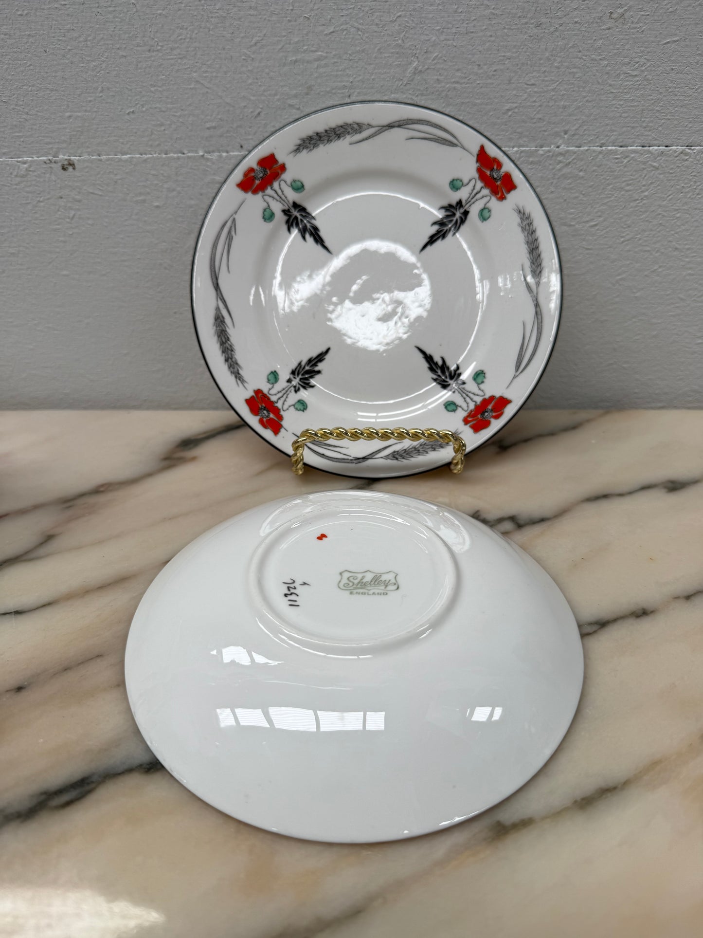 Shelley Red Poppy Trio