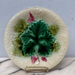 Antique Majolica Grape Designed Plate