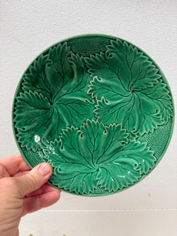 Antique Majolica Green Leaf Dish | Antique & Vintage | Moonee Ponds Antiques | Australia Wide Delivery