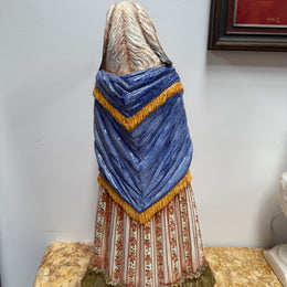 Vintage Italian Large Ceramic Hand Painted Dog Figure C1960's