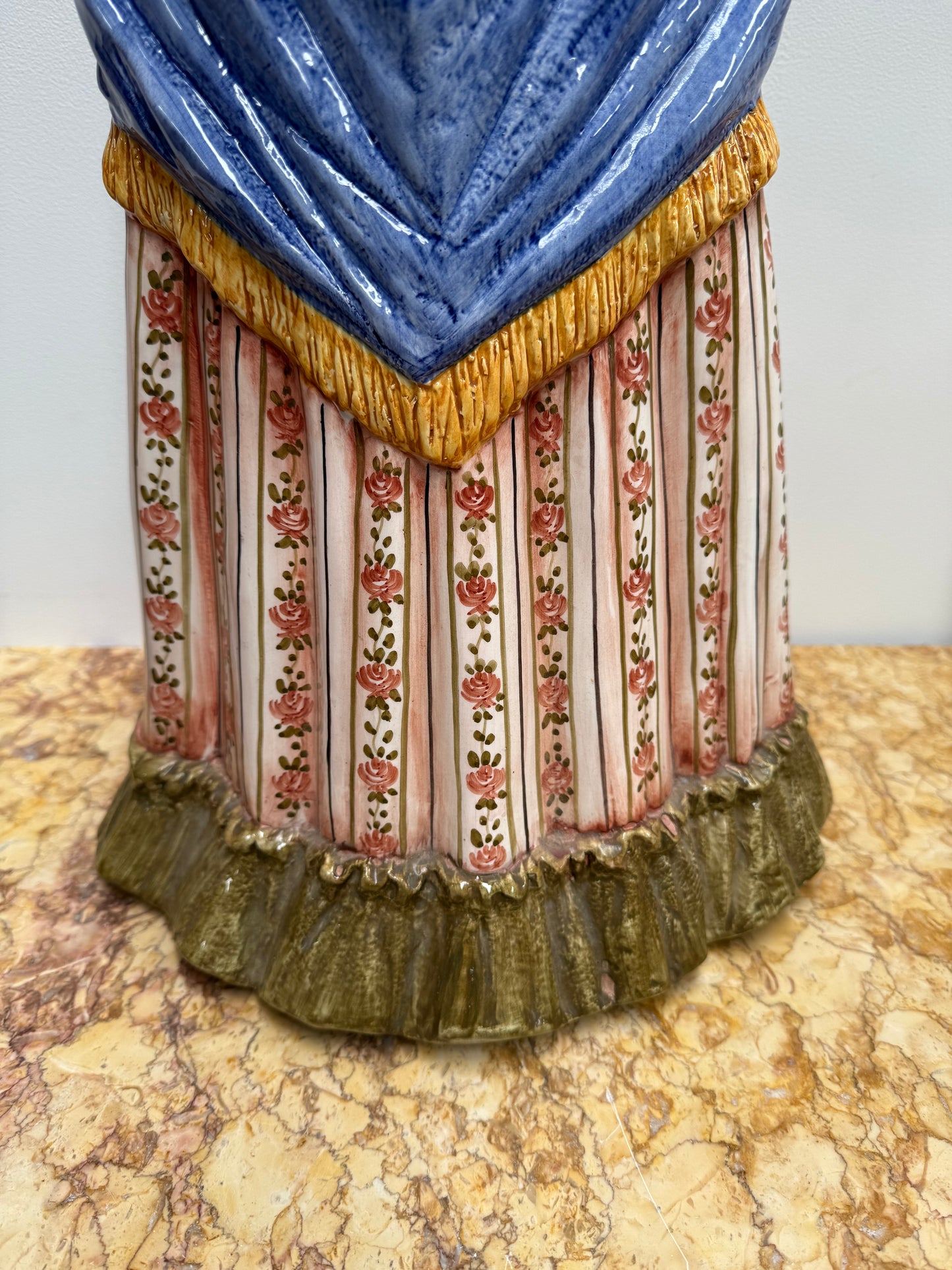 Vintage Italian Large Ceramic Hand Painted Dog Figure C1960's