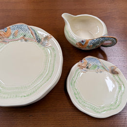 Vintage Clarice Cliff Jumping Fish Service