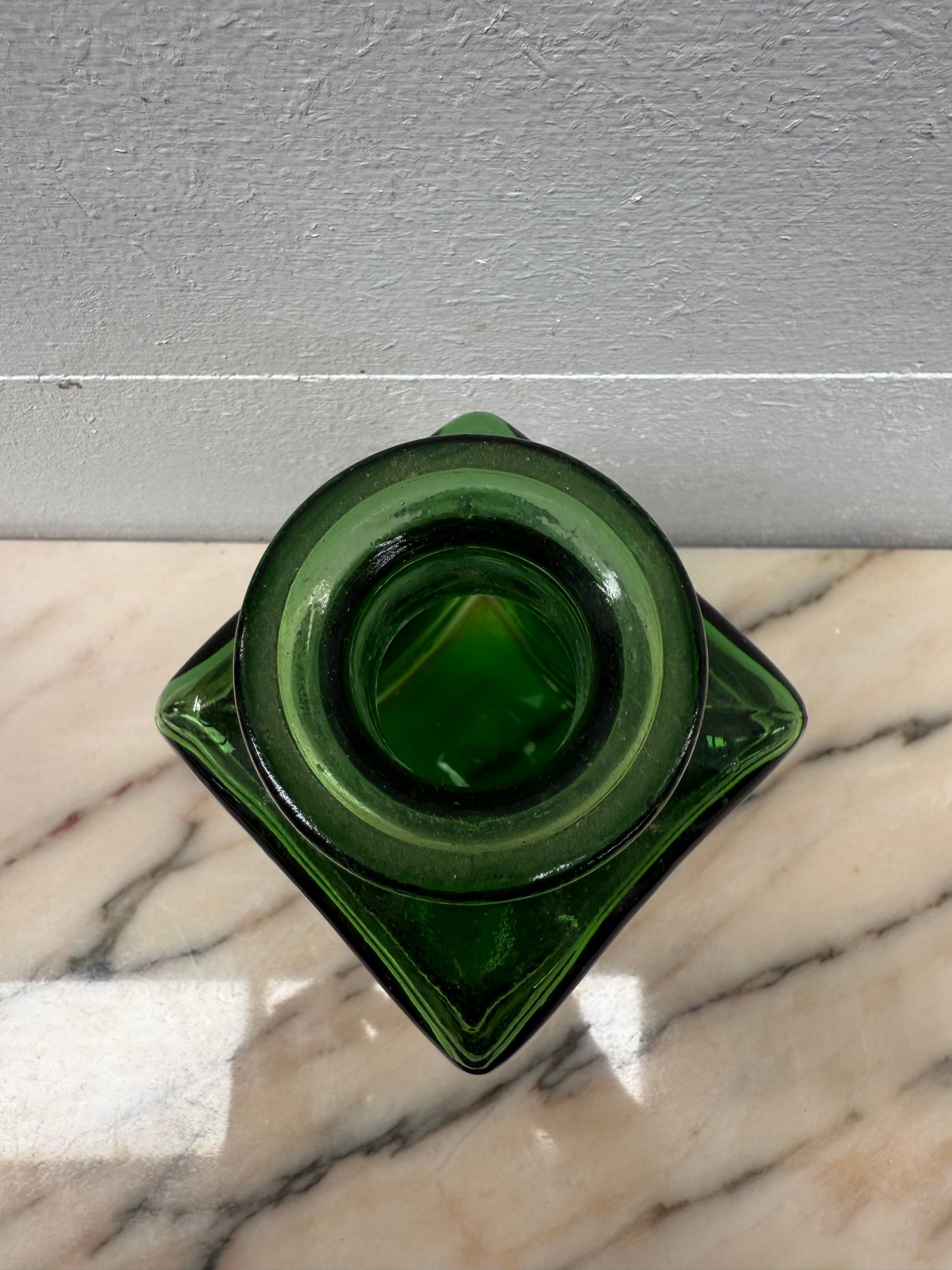 Vintage Leather & Glass Decanter