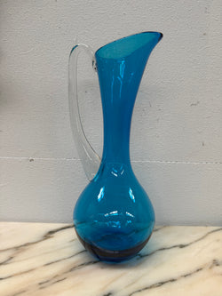 Vintage Italian Mid Century Blue Murano Style Glass Pitcher/Vase | Antique & Vintage | Moonee Ponds Antiques | Australia Wide Delivery