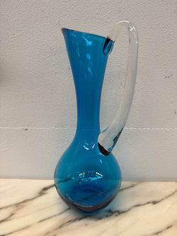Vintage Italian Mid Century Blue Murano Style Glass Pitcher/Vase | Antique & Vintage | Moonee Ponds Antiques | Australia Wide Delivery