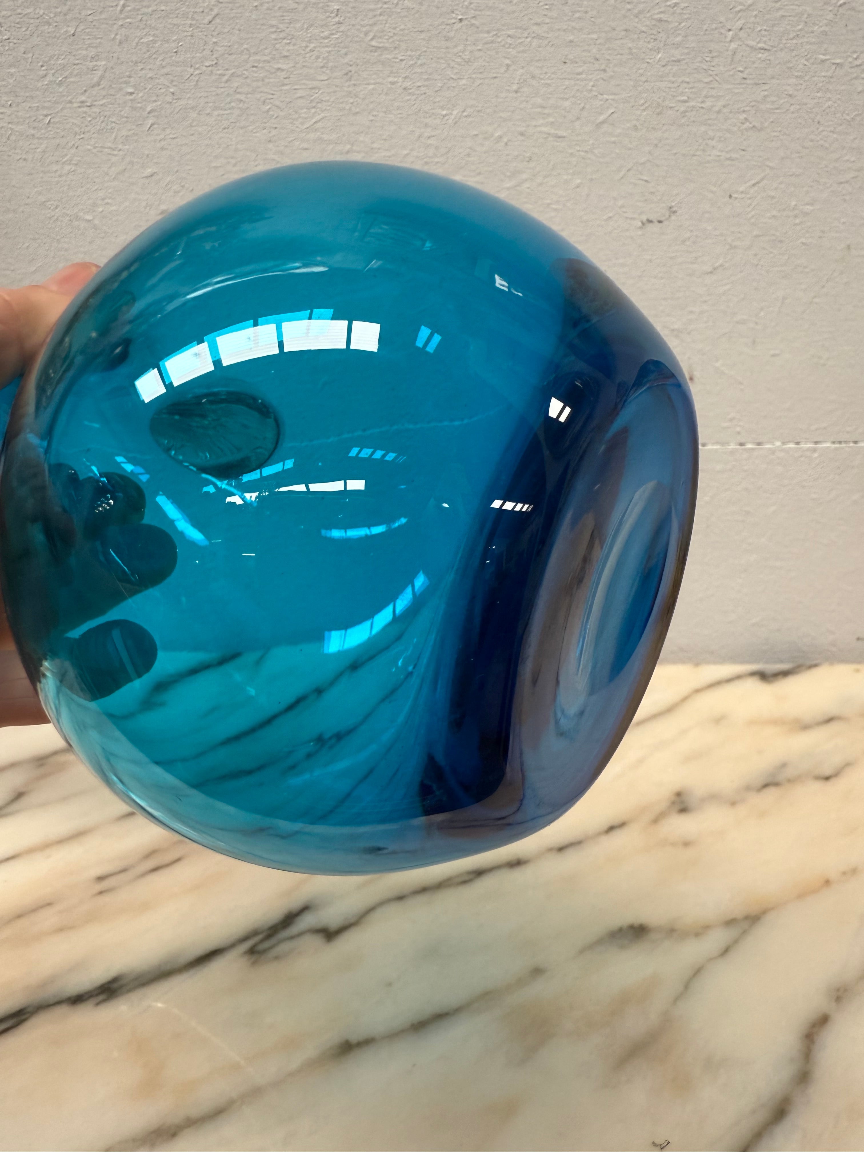 Vintage Italian Mid Century Blue Murano Style Glass Pitcher/Vase | Antique & Vintage | Moonee Ponds Antiques | Australia Wide