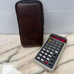 Vintage Novus Mathematician Calculator In Original Leather Case