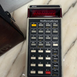 Vintage Novus Mathematician Calculator In Original Leather Case