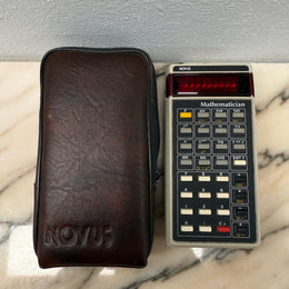 Vintage Novus Mathematician Calculator In Original Leather Case