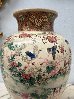 Large Stunning Japanese Meiji Period Satsumas Vase C1880 | Antique & Vintage | Moonee Ponds Antiques | Australia Wide Delivery