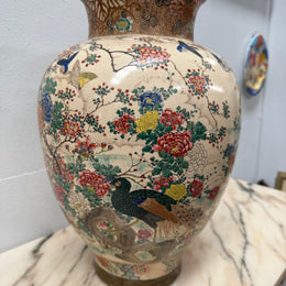 Large Stunning Japanese Meiji Period Satsumas Vase C1880