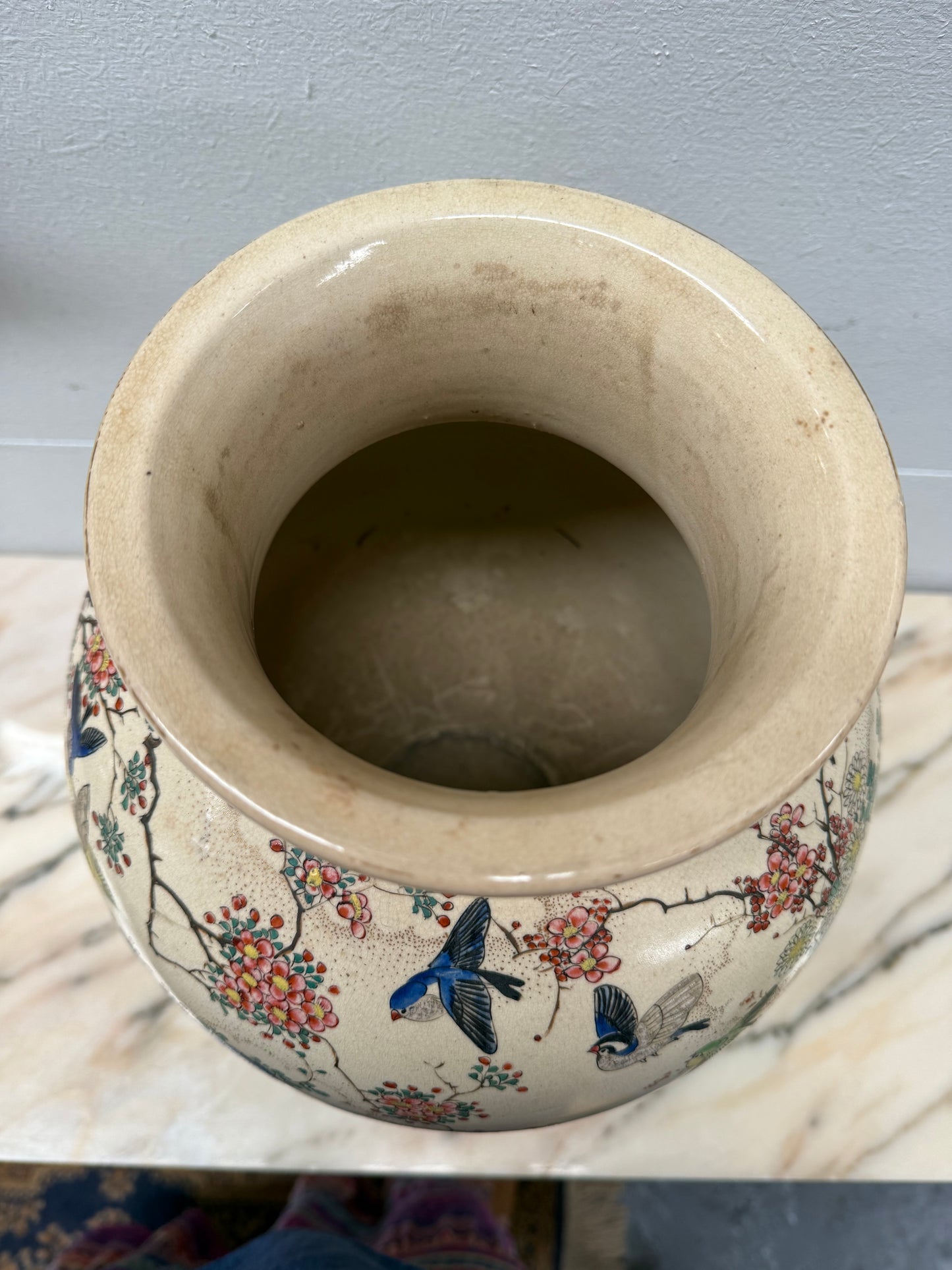 Large Stunning Japanese Meiji Period Satsumas Vase C1880