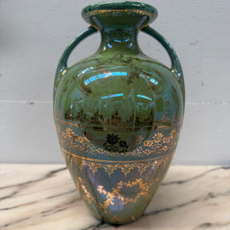 Pair of German Gebruder Heubach Portrait Vases