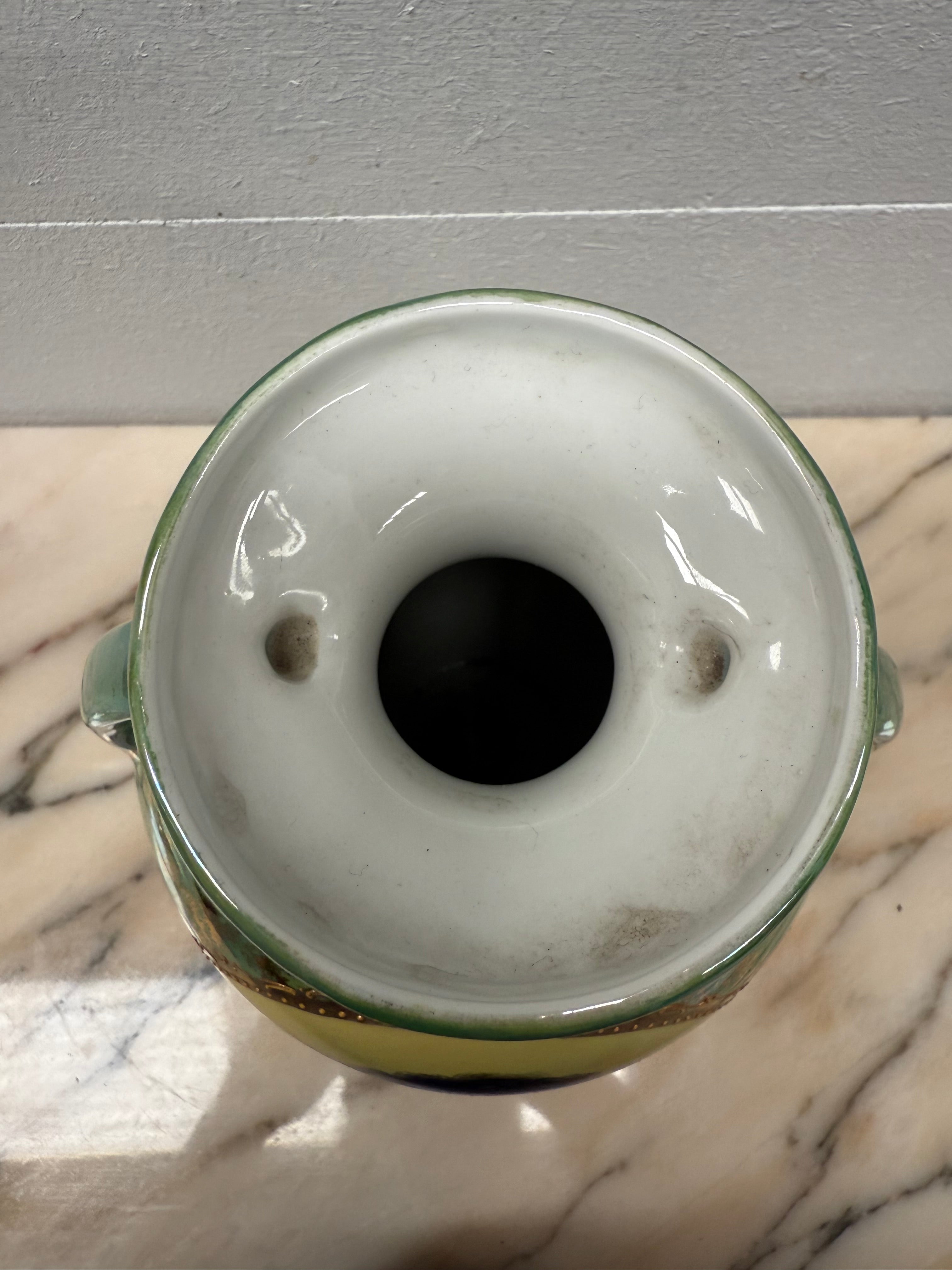 Pair of German Gebruder Heubach Portrait Vases | Antique & Vintage | Moonee Ponds Antiques | Australia Wide