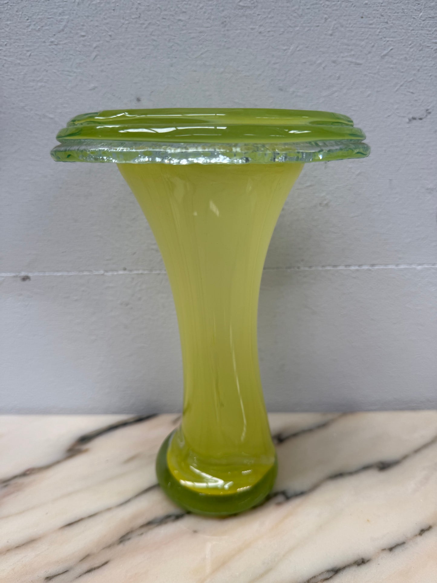 Vintage Dominic O'Leary Art Glass Vase