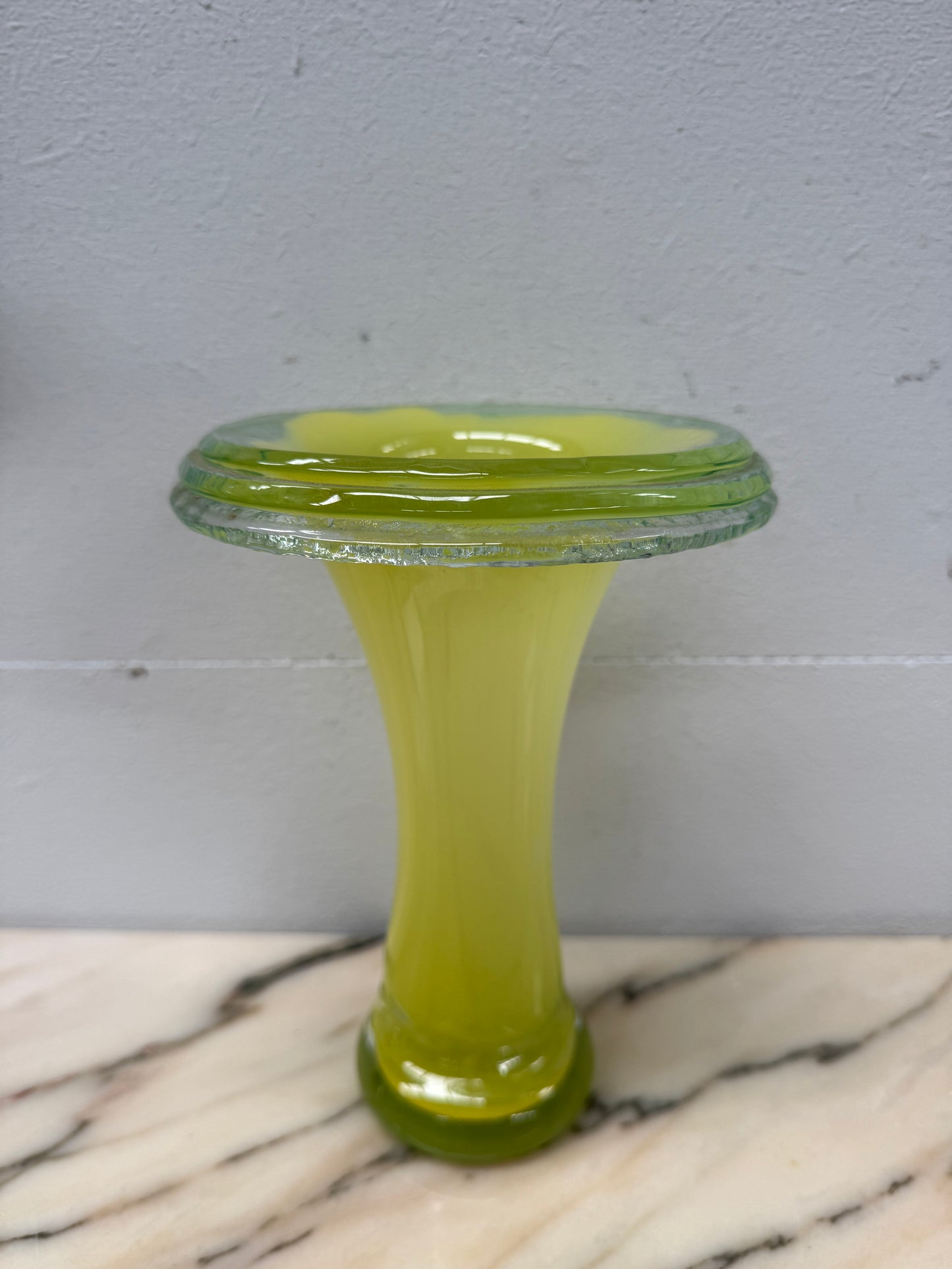 Vintage Dominic O'Leary Art Glass Vase
