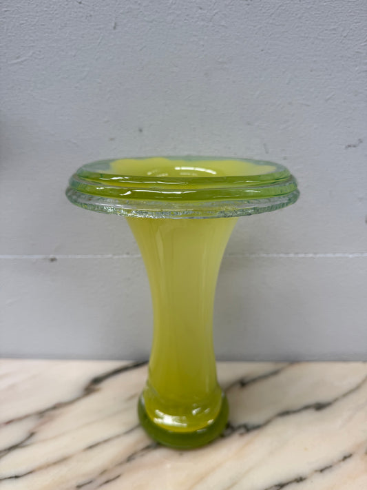 Vintage Dominic O'Leary Art Glass Vase