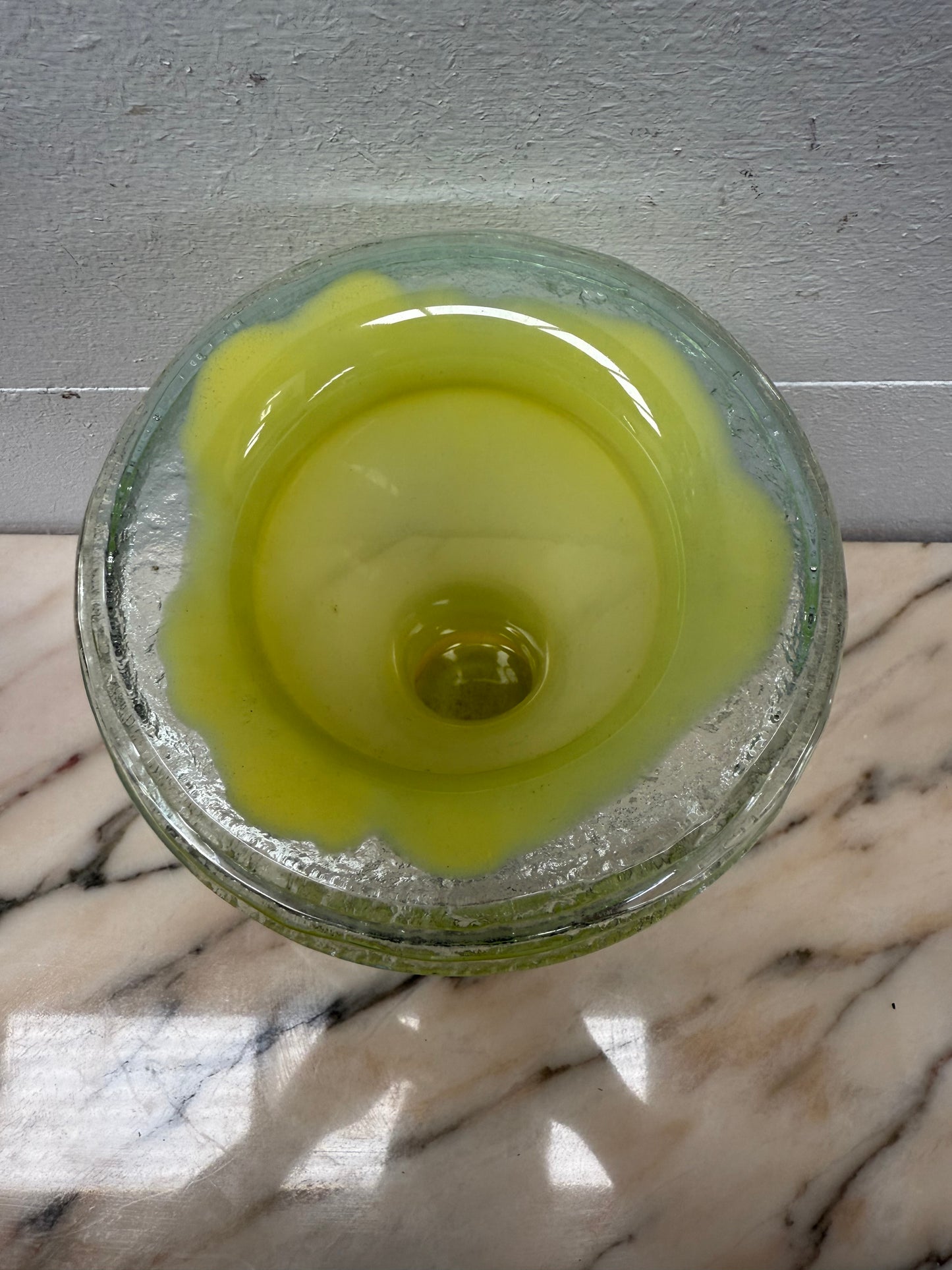 Vintage Dominic O'Leary Art Glass Vase