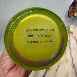 Vintage Dominic O'Leary Art Glass Vase