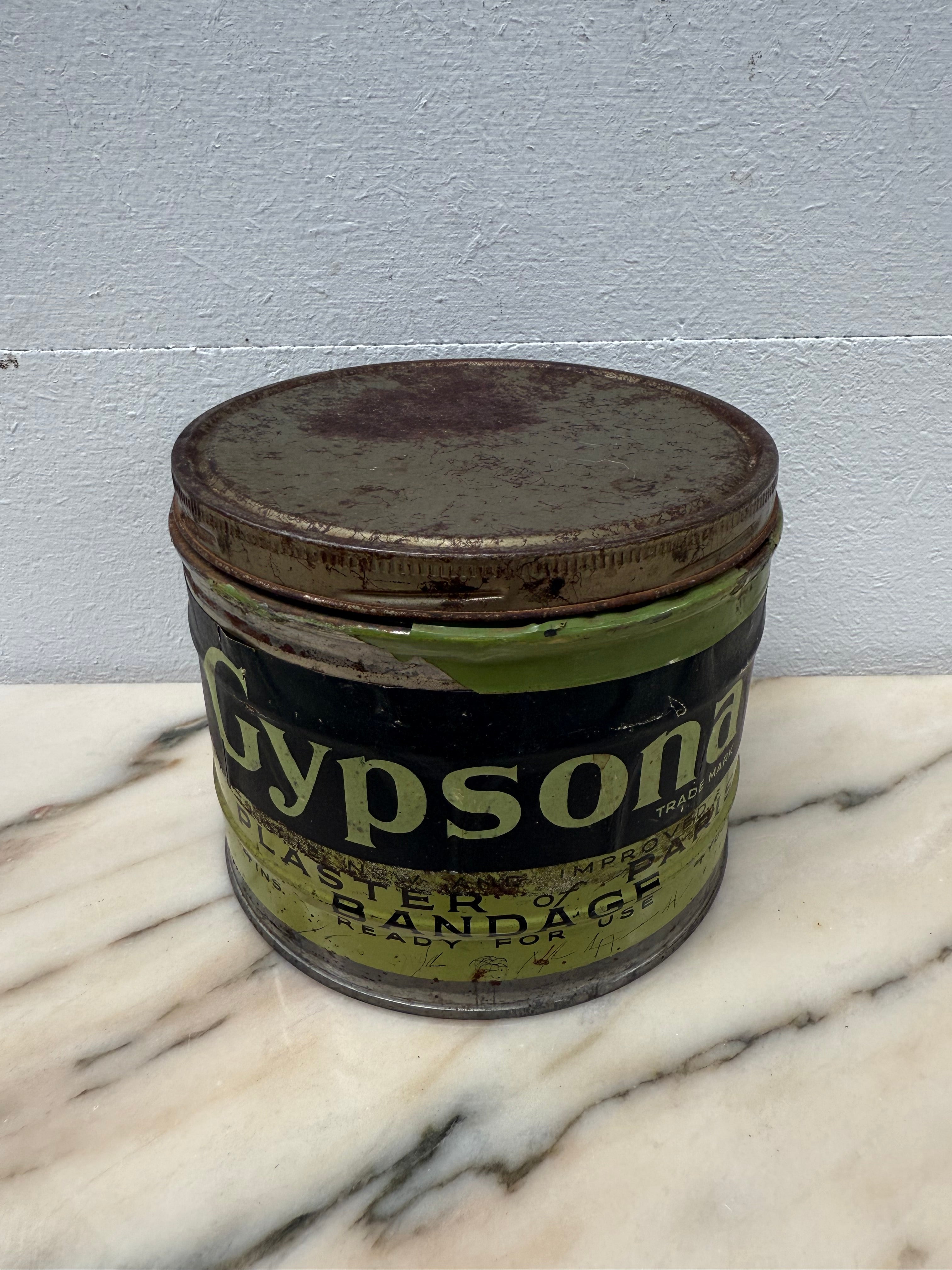 Vintage Gypsona Plaster of Paris Bandage Tin | Antique & Vintage | Moonee Ponds Antiques | Australia Wide