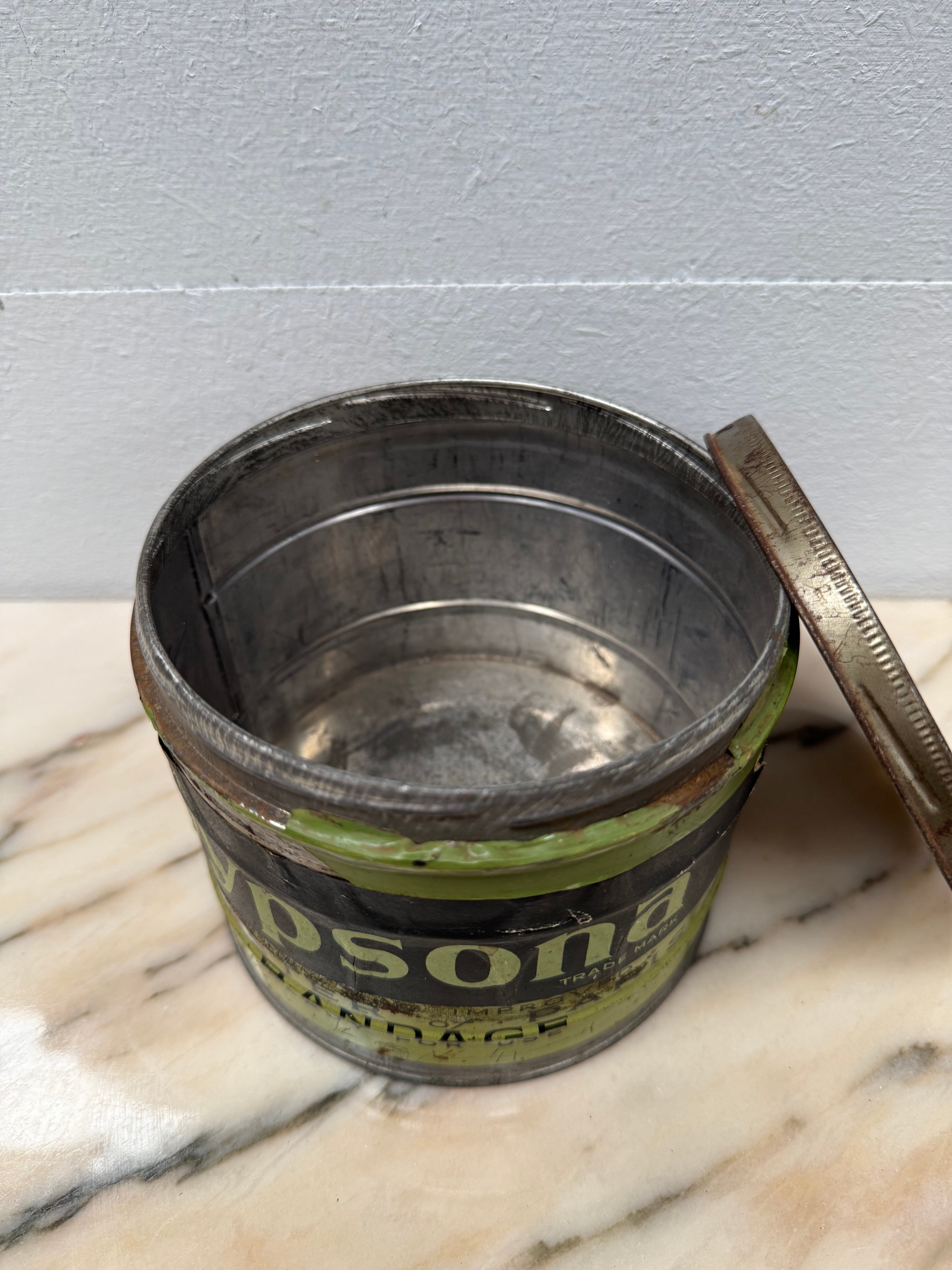 Vintage Gypsona Plaster of Paris Bandage Tin