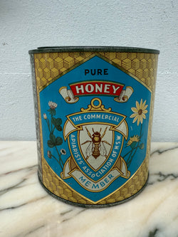 Vintage Pure Honey Decorative Tin | Antique & Vintage | Moonee Ponds Antiques | Australia Wide Delivery