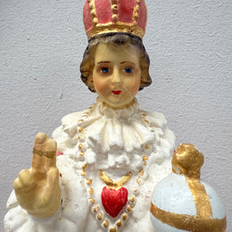 Vintage Large Infant Jesus of Prague Statue