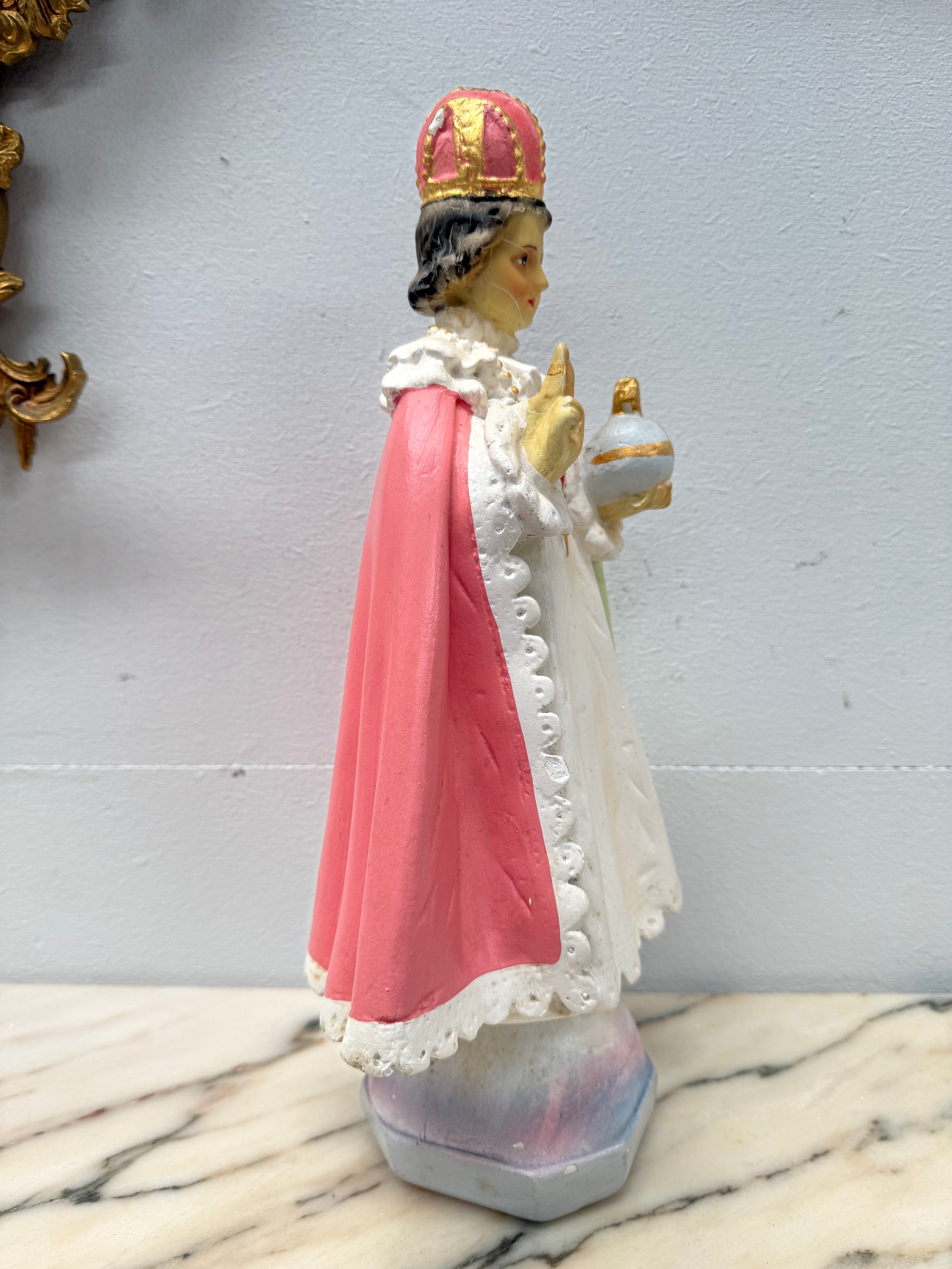 Vintage Large Infant Jesus of Prague Statue | Antique & Vintage | Moonee Ponds Antiques | Australia Wide Delivery