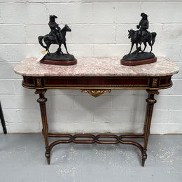 Impressive 19th Century Louis XVI Style Marble Top Console