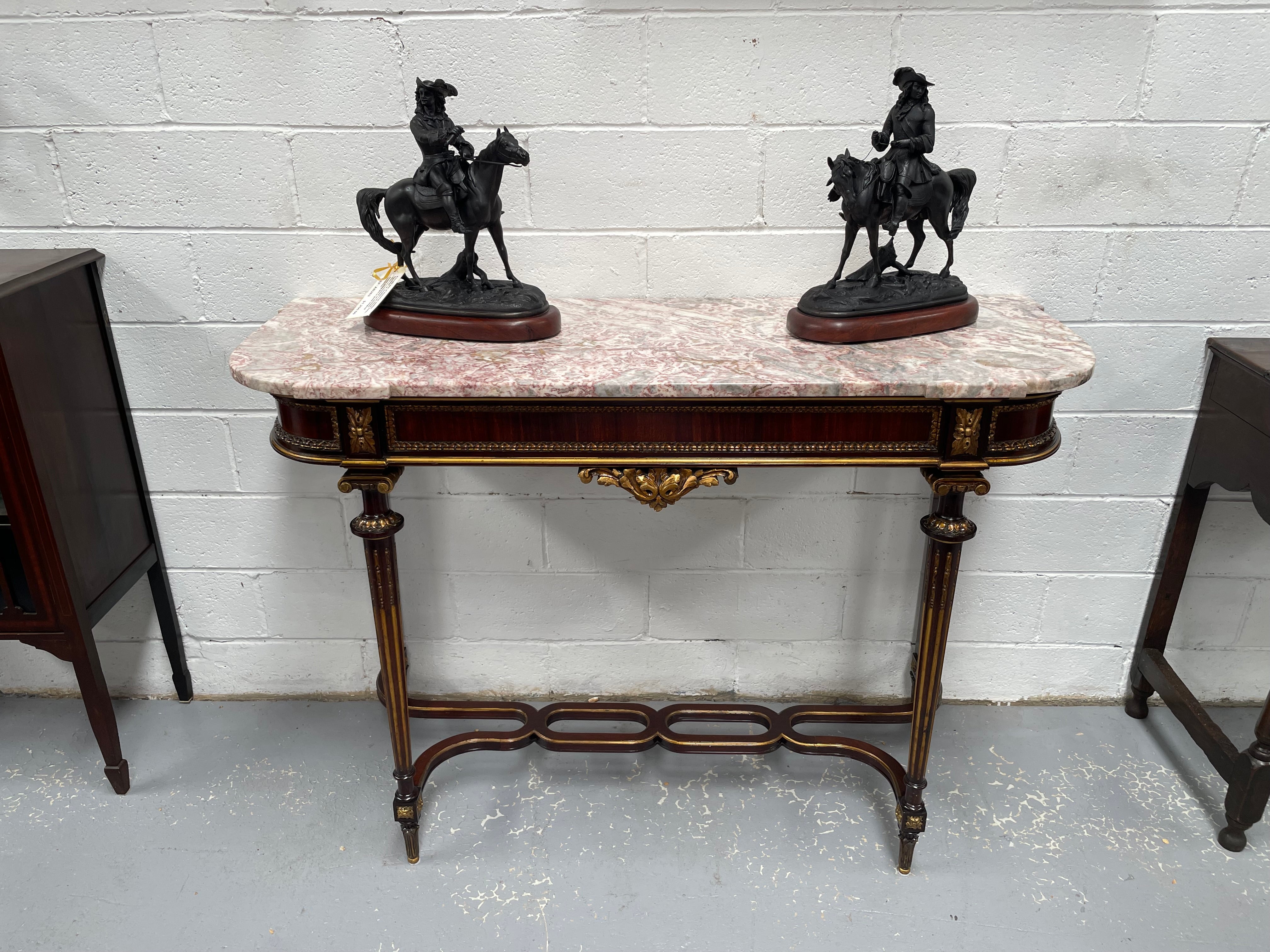 Impressive 19th Century Louis XVI Style Marble Top Console | Antique & Vintage | Moonee Ponds Antiques | Australia Wide Delivery