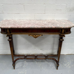 Impressive 19th Century Louis XVI Style Marble Top Console