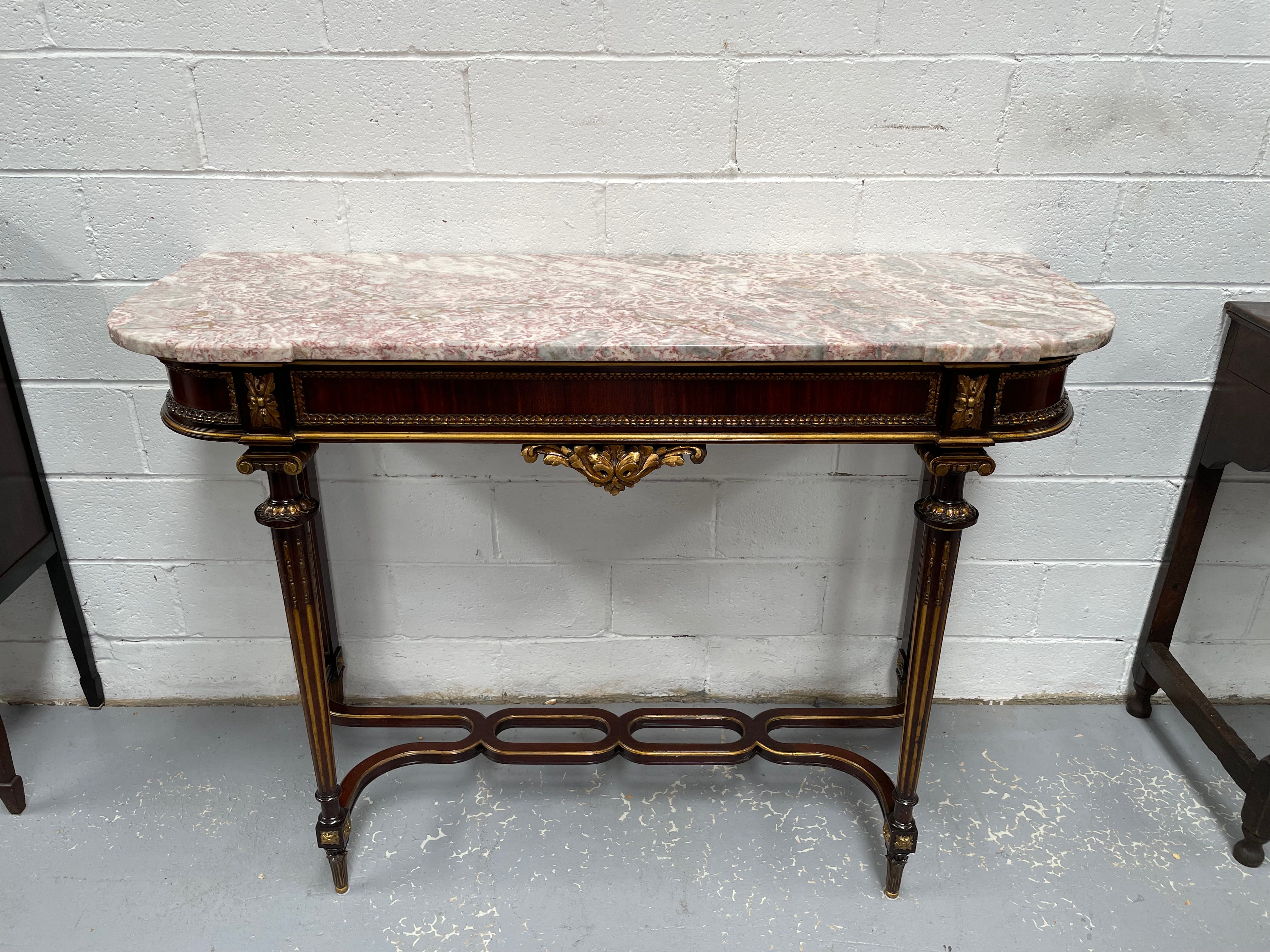 Impressive 19th Century Louis XVI Style Marble Top Console | Antique & Vintage | Moonee Ponds Antiques | Australia Wide Delivery