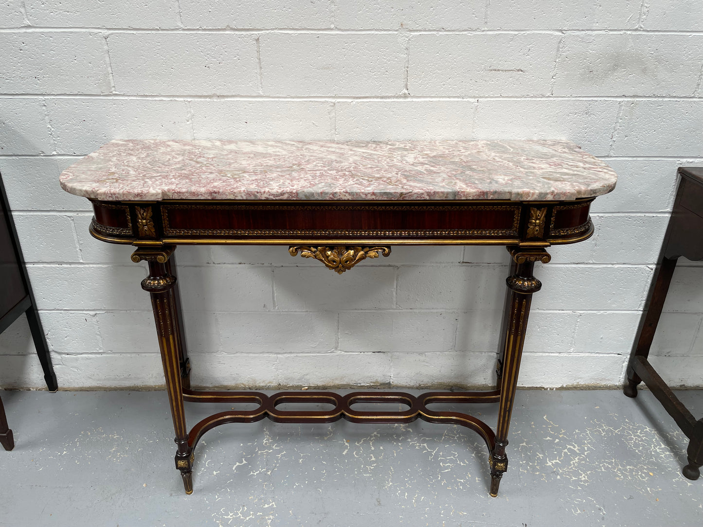 Impressive 19th Century Louis XVI Style Marble Top Console